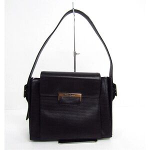 Yves Saint Laurent Black Textured Shoulder Bag